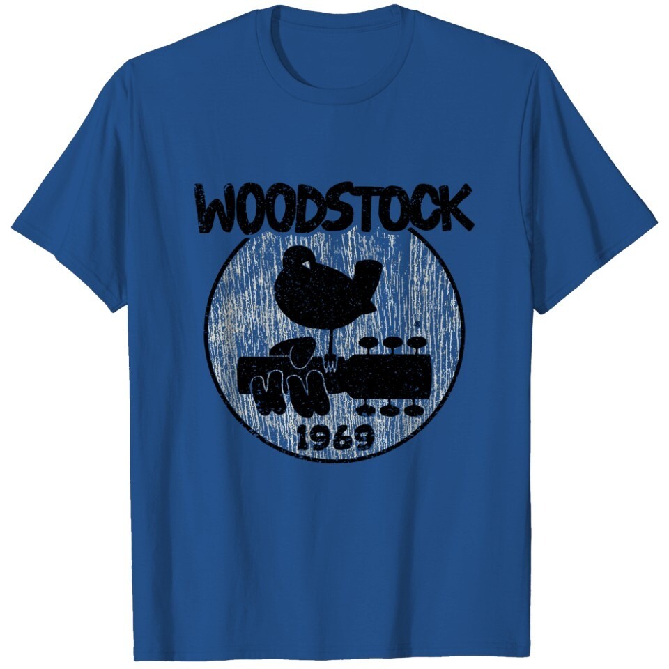 Woodstock 1969 Music Shirt, Woodstock Vintage Logo Adult T-Shirt
