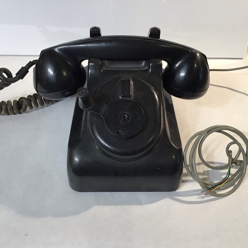 Antique Desk Top Hand Crank Telephone Bakelite Unmarked - 第 1/12 張圖片