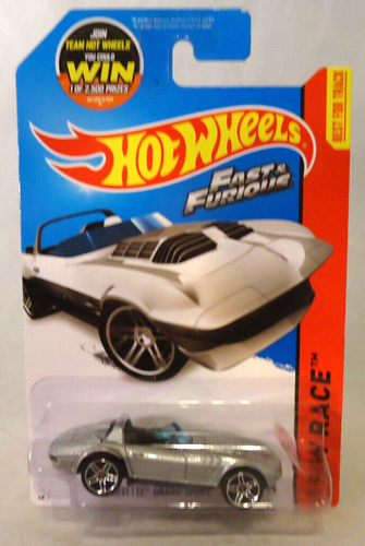 HOT WHEELS FAST & FURIOUS CORVETTE GRAND SPORT ROADSTER 1/64 CAR ON CARD