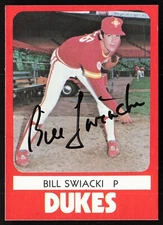 1980 TCMA *ALBUQUERQUE DUKES* -#5 BILL SWIACKI *Autographed*