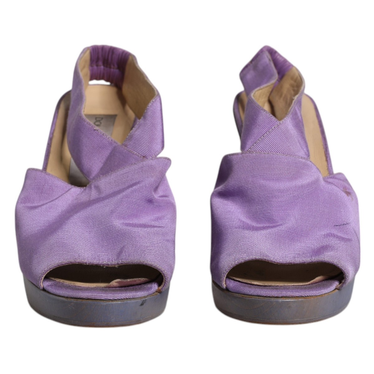 DOLCE & GABBANA Shoes Purple Platform Slingback Heels Sandals EU38