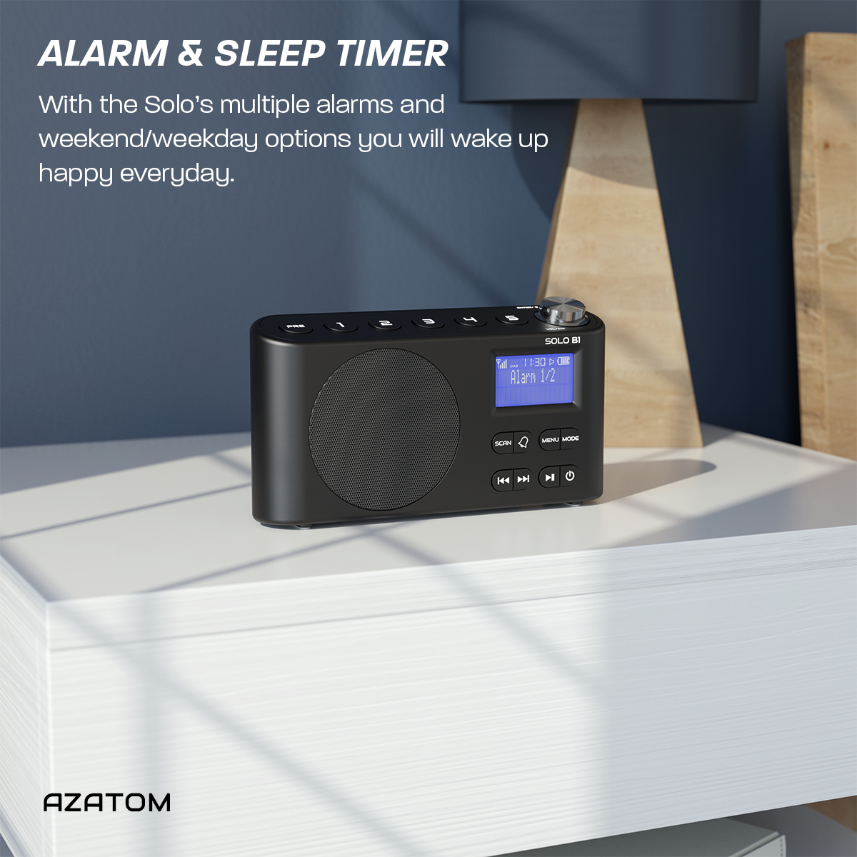 Radio Am Fm Bluetooth AZATOM Solo DAB+ Digital Radio With Bluetooth, FM ...