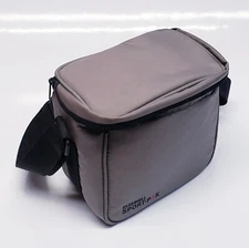 BUSHNELL SPORT-PAK CAMERA BINOCULAR DIVIDER BAG- Gray Zip Top w/ Strap