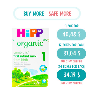 HiPP UK Stage 1 Organic Combiotic Milk Formula (800g) FREE SHIPPING $190