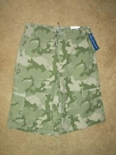Arizona Boy cargo shorts-size 14/16-green camo-flex waist-NWT-retail 32.00