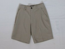 BOYS ADIDAS 3-STRIPES SHORT, ECRU/WHITE, SIZE MEDIUM
