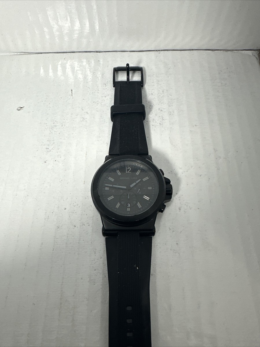 Michael Kors Dylan Steel 48mm Chronograph Black Dial Quartz Michael Kors Dylan Steel 48mm Chronograph Black Dial Quartz