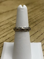 Wheeler Manufacturing Sterling Silver 925 Designer Signed Band Ring Size 5.75