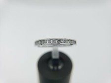 14k White Gold Natural Round Diamond Wedding Band Ring 1/4 ct