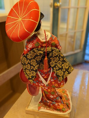 工芸品 Japanese dance doll with fan Japanese Doll 