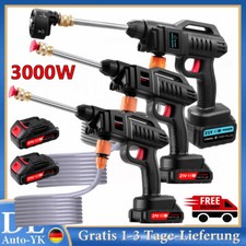 200Bar Akku Hochdruckreiniger + 2 Akkus Auto Mobiler Druckreiniger Spritzpistole