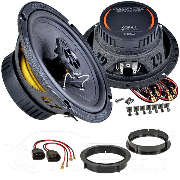 Ground Zero Lautsprecher FüR Vw Touran I / 1T 2003-2014 TüR Heck Koax 120W #Aexd-image