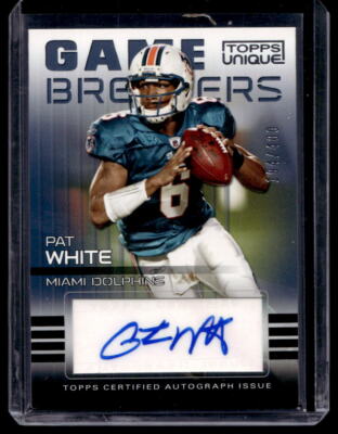 Pat White/440 Auto 2009 Topps einzigartig Miami Dolphins Autogramm