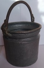 alter Melkeimer Milch Eimer Pflanzkübel Übertopf ca. 23 cm Vintage mit Henkel