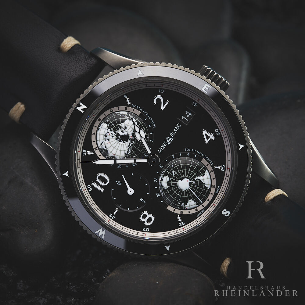 Montblanc 1858 Geosphere Steel Ceramic Ultra Black Limited Montblanc 1858 Geosphere Steel Ceramic Ultra Black Limited