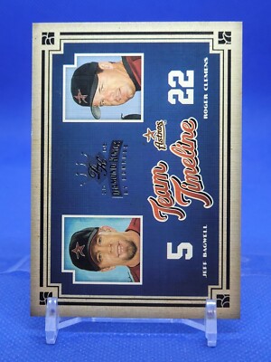 2005 Donruss Diamond Kings Team Timeline TT-27 Jeff Bagwell Roger Clemens