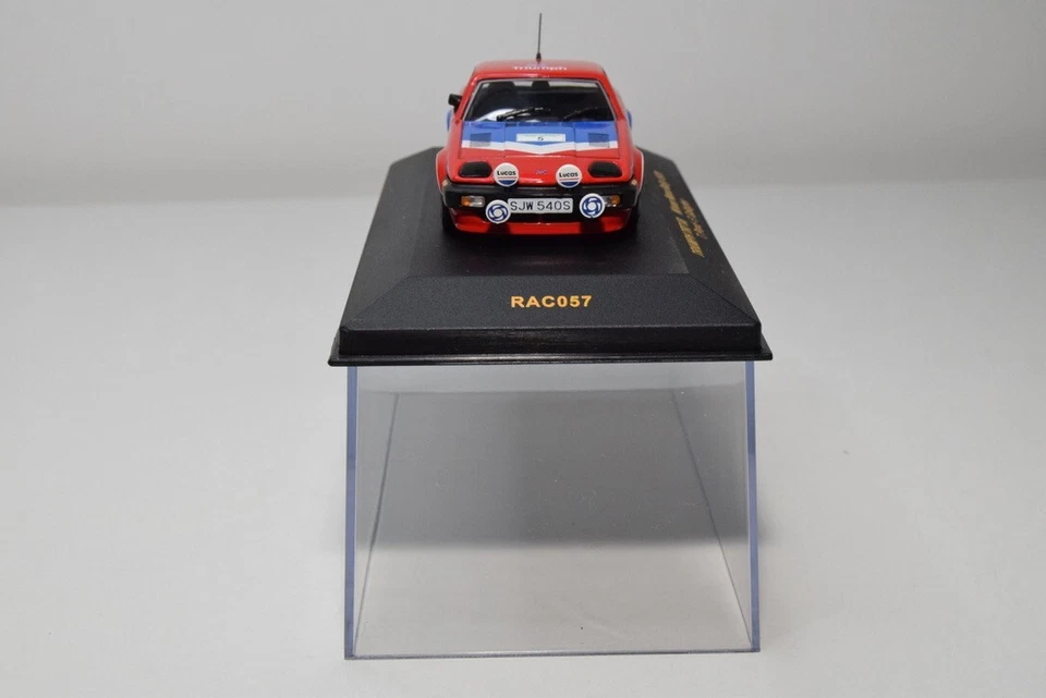 B24 1:43 IXO RAC057 TRIUMPH TR7 V8 #5 WINNER MANX RALLY 1978 POND GALLAGHER MIB - Immagine 4 di 4