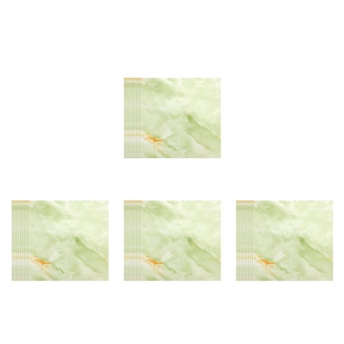 Lot De 4 Stickers Muraux PVC Pour Salle De Bain – Autocollants Carreaux étanches, Effet Carrelage