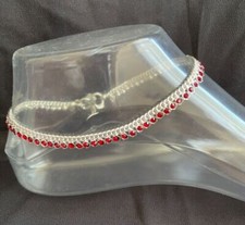 Diamante Anklet Ankle Chain Payal Pakistani Stunning Indian Payal Bollywood Pair