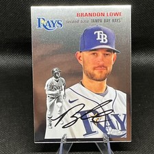 2023 Chrome Platinum Anniversary Base #375 Brandon Lowe  - Tampa Bay Rays