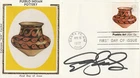 PUEBLO INDIAN POTTERY COLORANO SILK CACHET FDC Autographed by Dan Seals