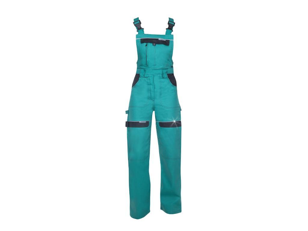 ARDON Damen-Latzhose – Grau-Orange, Arbeitshose Mit Style