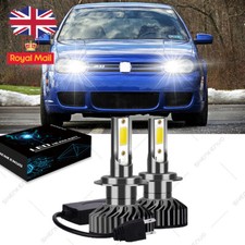 For VW Golf 4 MK4 97-2004 Ultra Power Bright White H7 Low Beam LED Headligh Set