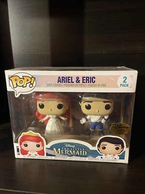 Funko Pop Disney 2-Pack Ariel & Eric Wedding Disney Treasures Exclusive Box Wear