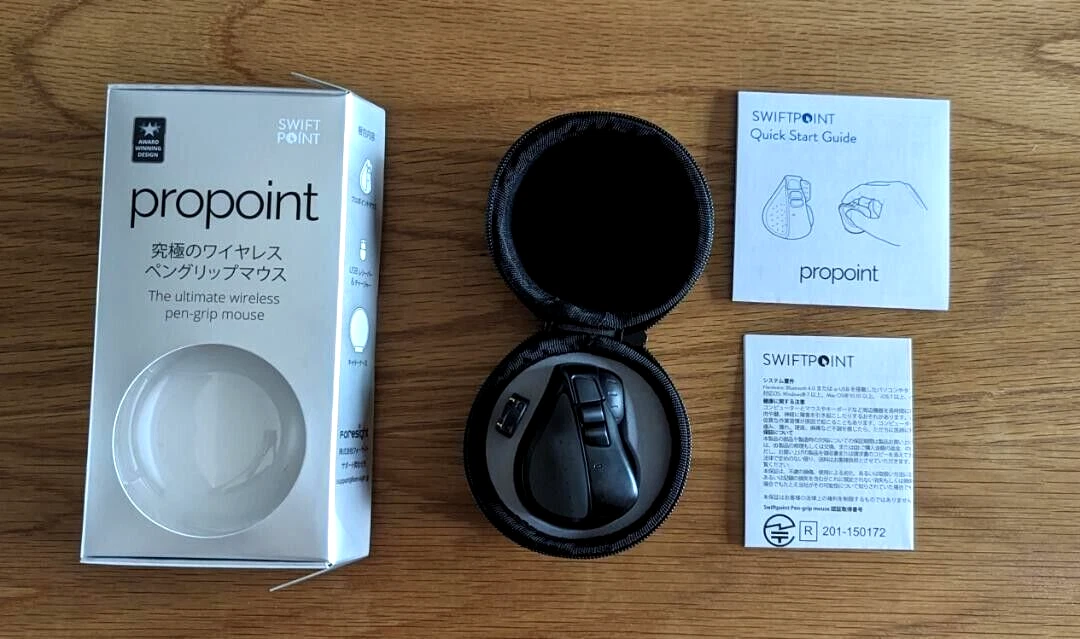 Swiftpoint Propoint SM600 Wireless Bluetooth Mouse Black Ergonomic Design USED