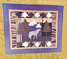  Lone Pine Coyote Wolf McKenna Ryan Pine Needles Quilted Wall Hanging Pattern