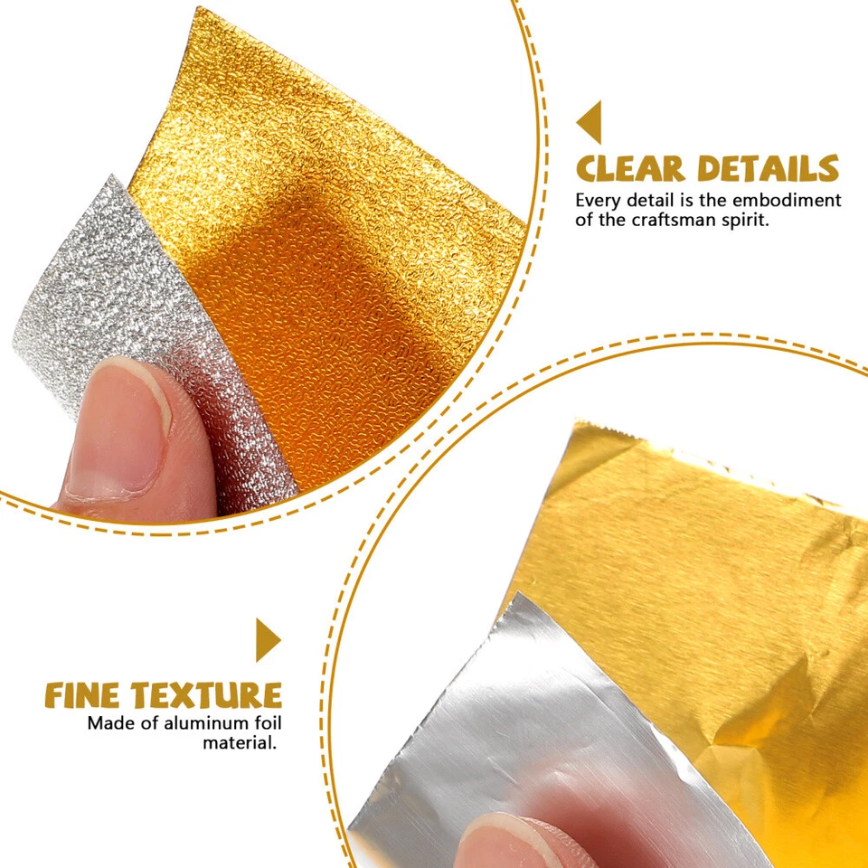 6 bolsas de papel de embalaje de dulces papel de embalaje de chocolate envoltorios de dulces dorados Foto 3 de 4