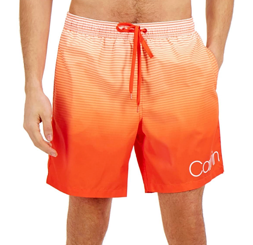 calvin klein swim shorts orange