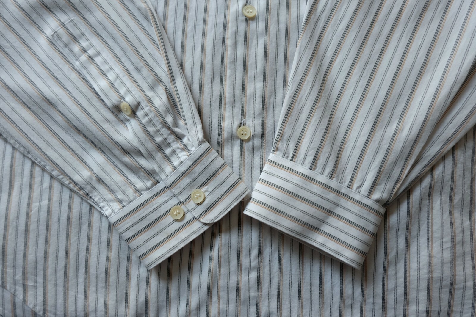Vtg ISSEY MIYAKE Design Studio Strap Multicolor Striped Cotton Men
