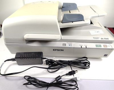 Epson WorkForce DS-7500 Sheetfed Scanner With Epson AC Adapter and USB Cable
