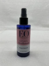 Essential Oils Organic Natural Deodorant ROSE & LEMON by EO Products 4 oz NEW