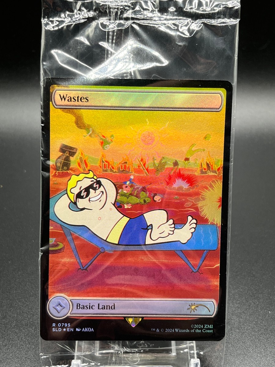 MTG Wastes 0795 Secret Lair Drop: Fallout Basic Land Full Art Foil
