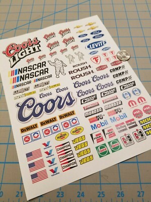 New RC Scale Racing Decals No.3 for TAMIYA HPI LOSI KYOSHO 1/8 1/10 1/12