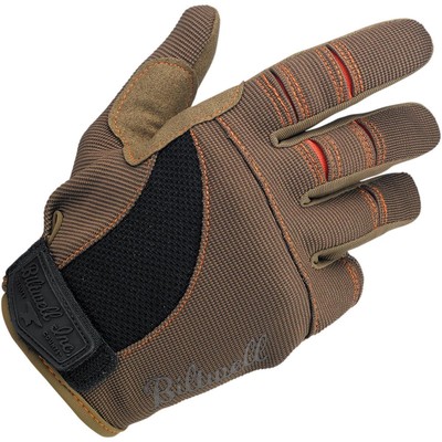 Biltwell Inc. Moto Gloves - 1501-0206-006 Brown/Orange 2XL