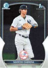 2023 Bowman Marcos Cabrera #BCP-46 New York Yankees