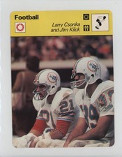1977 Sportscasters Series 11 Lausanne Larry Csonka and Jim Kiick #11-13 HOF 0q3