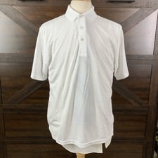Ben Hogan Performance Golf Polo Shirt White Mens Size L Moisture Wicking