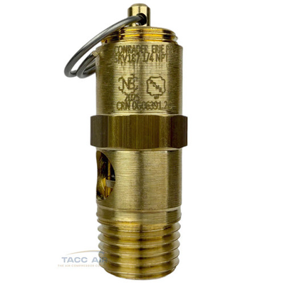 #ad 1 4quot; NPT 225 PSI Air Compressor Safety Relief Valve Tank Pop Off Brass Male $10.87