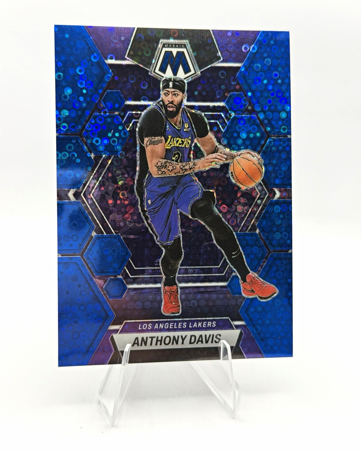 2022-23 Panini Mosaic Anthony Davis #110 Fast Break Blue  /85 