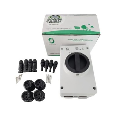 WSISO-63 IP66 Outdoor 1500V 63A 4P Solar PV DC Isolator Disconnector Switch, 4 