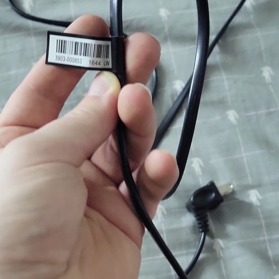 3-Prong Black Power Cable, Type: Cable, Model: 3903-000853, Connector: 3-Prong