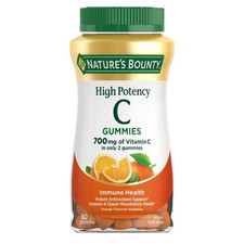 Nature  s Bounty Vitamin C Gummies 700mg, High Potency 60 Count Pack of 1 