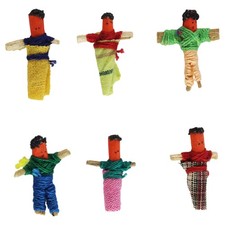 6 sztuk lalek troskliwych 2,5cm zjadacze zmartwień w torbie tkanina puszka