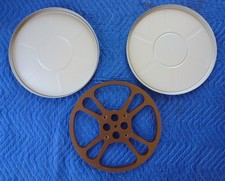 Vintage Goldberg Bros. 16mm 1600 Metal Take Up Reel 13.75 Diam. W/ Case