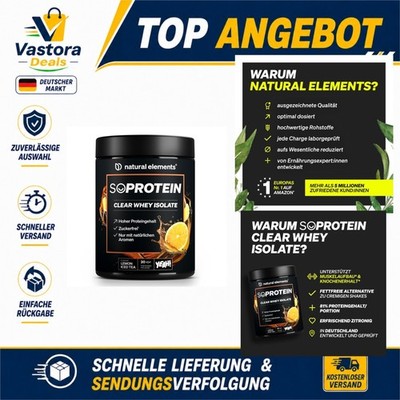 natural elements SoProtein Clear Whey Isolate 600g - Lemon Iced Tea
