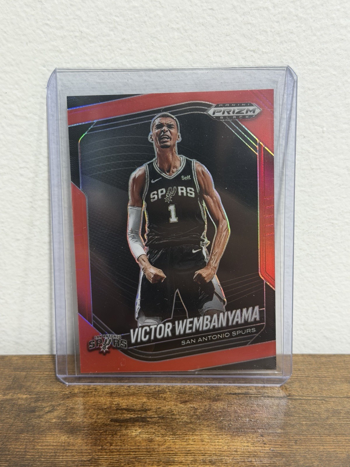 2024-25 Panini Prizm Black Red Prizms #1 Victor Wembanyama /299